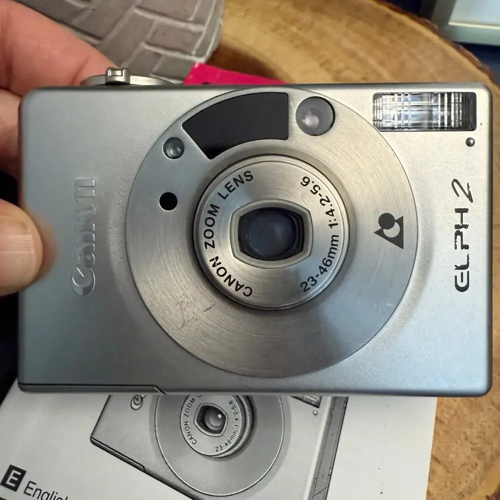 Canon ELPH 2 / IXUS II – APS Film Camera – Tested, w/ Case, Manual & Strap